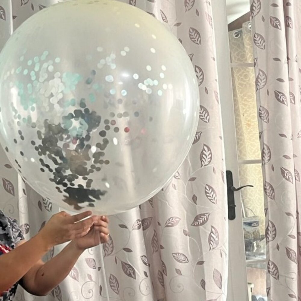 10 Ballons With Glitter Inside 36 INCHES